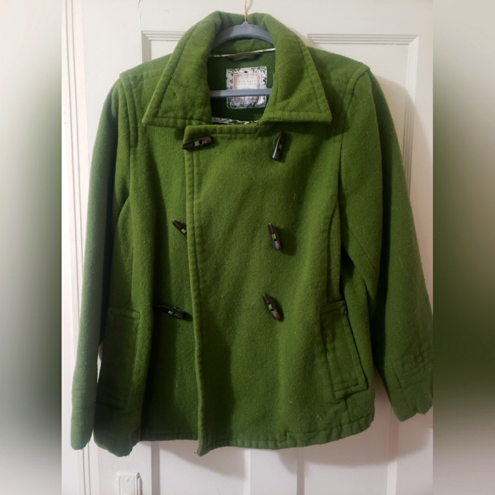 Green Old Navy Pea Coat